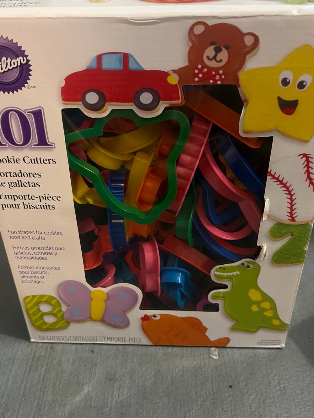 Wilton Bright Multicolor Cookie Cutter Set - Green, Pink, Blue, Yellow, Orange